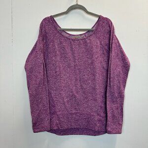 Zella Long Sleeved Workout Shirt Boatneck Thumb Holes Large